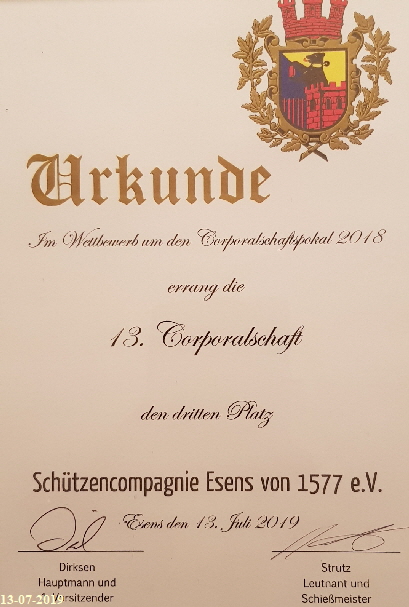 Urkunde 2019